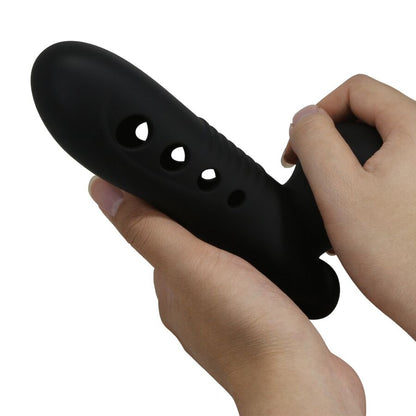 PRETTY LOVE Crane Funda Para Pene Con Airbag Negro – Aumento De Grosor Para Experiencias Sensuales Intensas