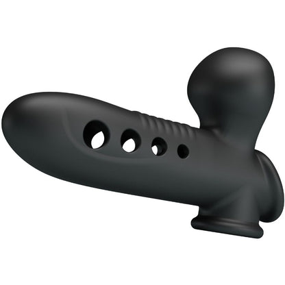 PRETTY LOVE Crane Funda Para Pene Con Airbag Negro – Aumento De Grosor Para Experiencias Sensuales Intensas