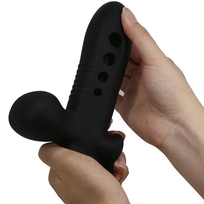 PRETTY LOVE Crane Funda Para Pene Con Airbag Negro – Aumento De Grosor Para Experiencias Sensuales Intensas