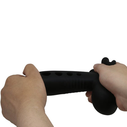 PRETTY LOVE Crane Funda Para Pene Con Airbag Negro – Aumento De Grosor Para Experiencias Sensuales Intensas