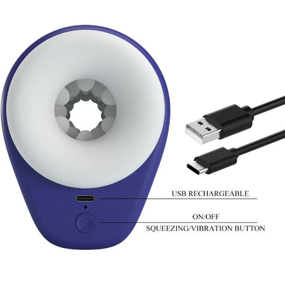 PRETTY LOVE DJ Lady – Masturbatore maschile con vibrazione e cinque impostazioni per un piacere personalizzato