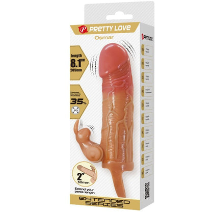 PRETTY LOVE Osmar Penis Sleeve – Stimolatore vibrante per un piacere personalizzato