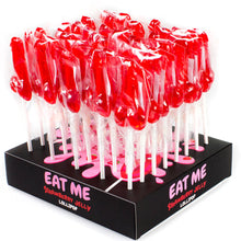 SECRETPLAY - LECCA-LECCA ASSORTITI A FORMA DI PENE ALLA FRAGOLA, ESPOSITORE DA 40 UNITÀ