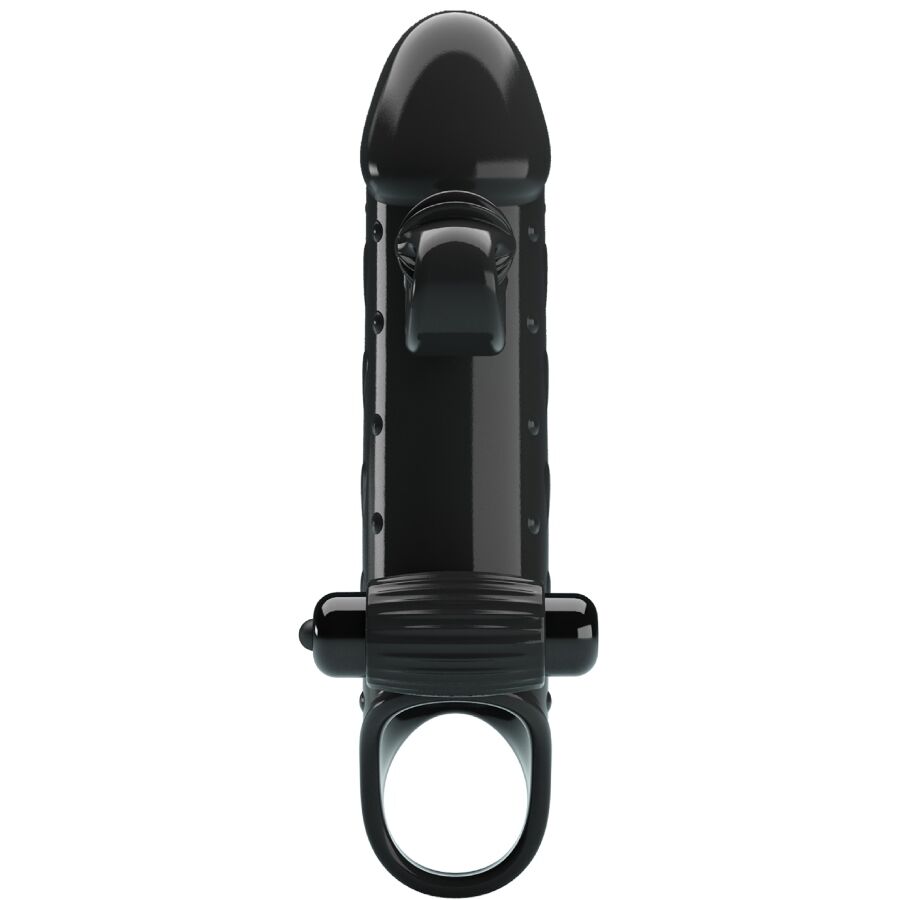 Guaina vibrante per pene ROMANCE Black – Stimolatore ergonomico per un piacere personalizzato