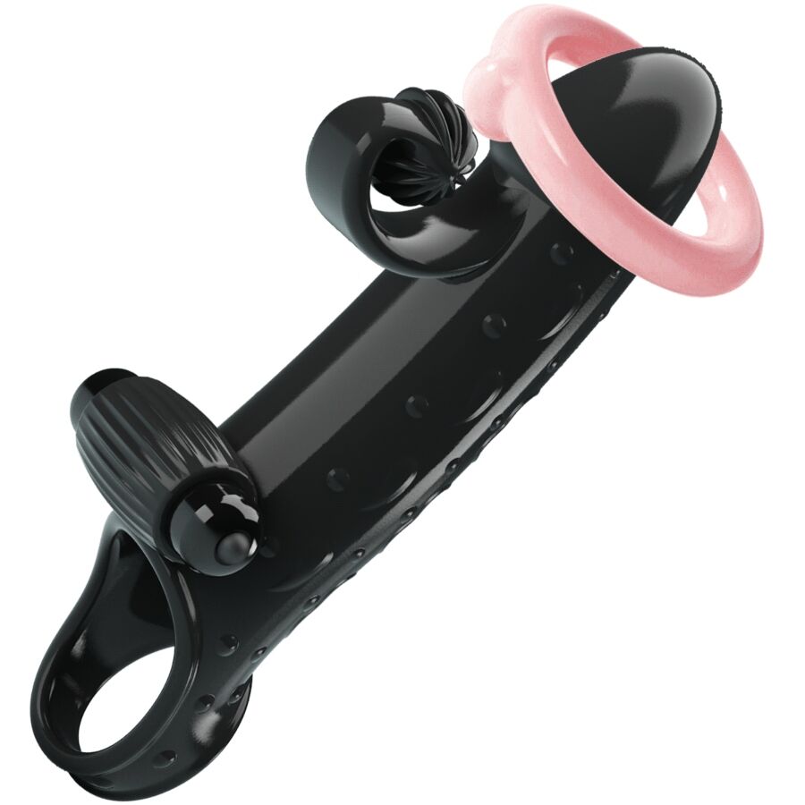 Guaina vibrante per pene ROMANCE Black – Stimolatore ergonomico per un piacere personalizzato