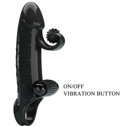 Guaina vibrante per pene ROMANCE Black – Stimolatore ergonomico per un piacere personalizzato