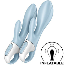 SATISFYER - AIR PUMP BUNNY 1 VIBRADOR INFLABLE RABBIT AZUL