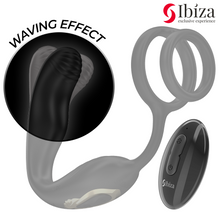 IBIZA - WIGGLE PLUG ANAL ROTADOR CONTROL REMOTO CON VIBRO-PERINEO Y ANILLAS POTENCIADORAS DE PENE