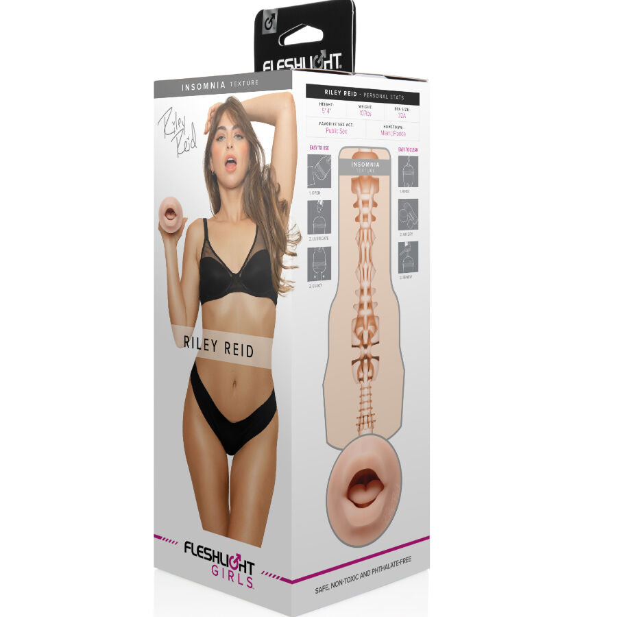 FLESHLIGHT Riley Reid Insomnia Mouth – Design innovativo per un piacere personalizzato