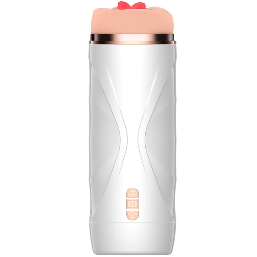 SHEQU - RILEY MASTURBADOR VAGINA CON VIBRACIÓN Y SUCCIONADOR