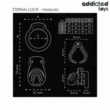 ADDICTED TOYS LOCKED - ETERNAL LOCK JAULA PARA PENE 9 CM