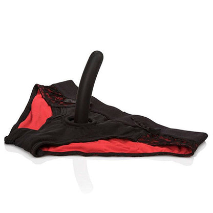 CALEXOTICS - SCANDAL SET DE BRAGUITAS ROJAS CON DILDO TALLA S/M