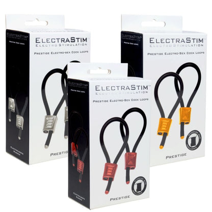 ELECTRASTIM - PRESTIGE ELECTRA LOOPS ANILLOS DE PENE AJUSTABLES ROJO