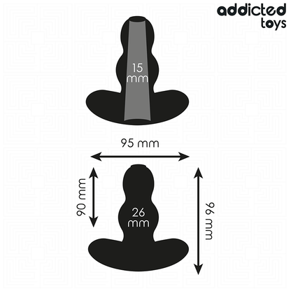 ADDICTED TOYS - PLUG ANAL HUECO SILICONA TALLA M 9,6 CM