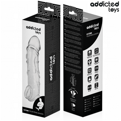 ADDICTED TOYS - EXTENSOR PARA EL PENE TRANSPARENTE 27 CM