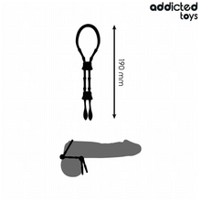 ADDICTED TOYS - CUERDA SILICONA AJUSTABLE PARA EL PENE