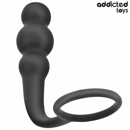 ADDICTED TOYS - PLUG ANAL CON ANILLO SILICONA MODELO 1