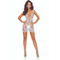 PASSION - BS111 BODYSTOCKING ENCAJE BLANCO