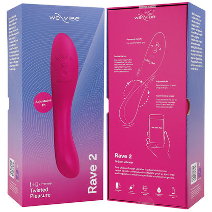 We-Vibe Rave 2 Vibrador Punto G Azul – Vibrador Recargable Con Diseño Ergonómico