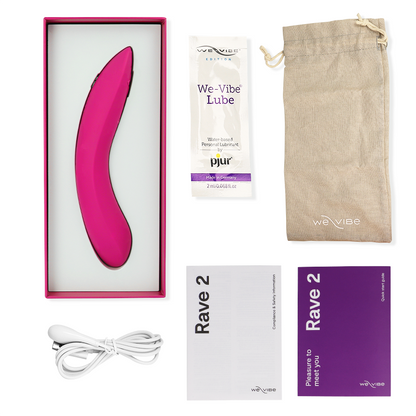 We-Vibe Rave 2 Vibrador Punto G Azul – Vibrador Recargable Con Diseño Ergonómico