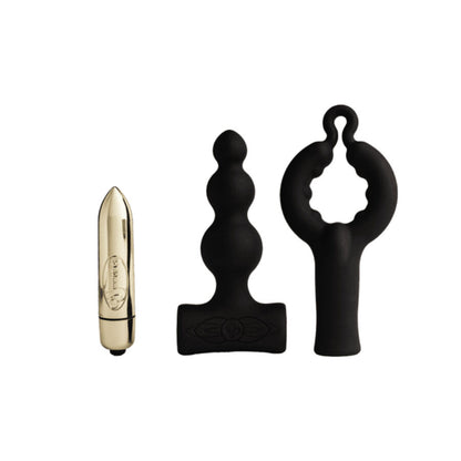 ROCKS- OFF - PETITE SENSATIONS BUBBLES PLUG ANAL VIBRADOR NEGRO