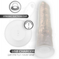 COCK MILLER - DILDO SILICONA 20,5 CM , LUCES Y VIBRACIÓN CON CONTROL REMOTO