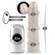 COCK MILLER - DILDO SILICONA 21,5 CM , LUCES Y VIBRACIÓN CON CONTROL REMOTO