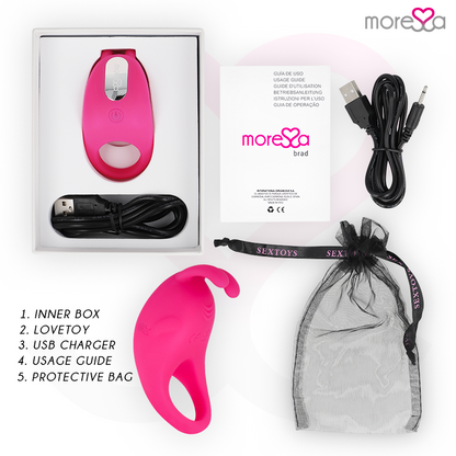 MORESSA - BRAD PREMIUM SILICONE RECHARGEABLE PINK