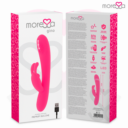 MORESSE Gino Masajeador Recargable – Vibrador De Silicona Médica Con Distribución Optimizada De Vibraciones