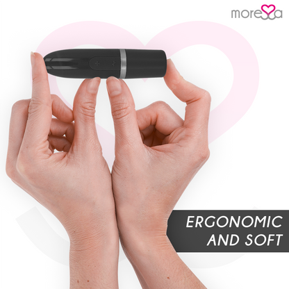 Massaggiatore da viaggio MORESSA Ivy Nero – Design elegante e discreto per il piacere intimo