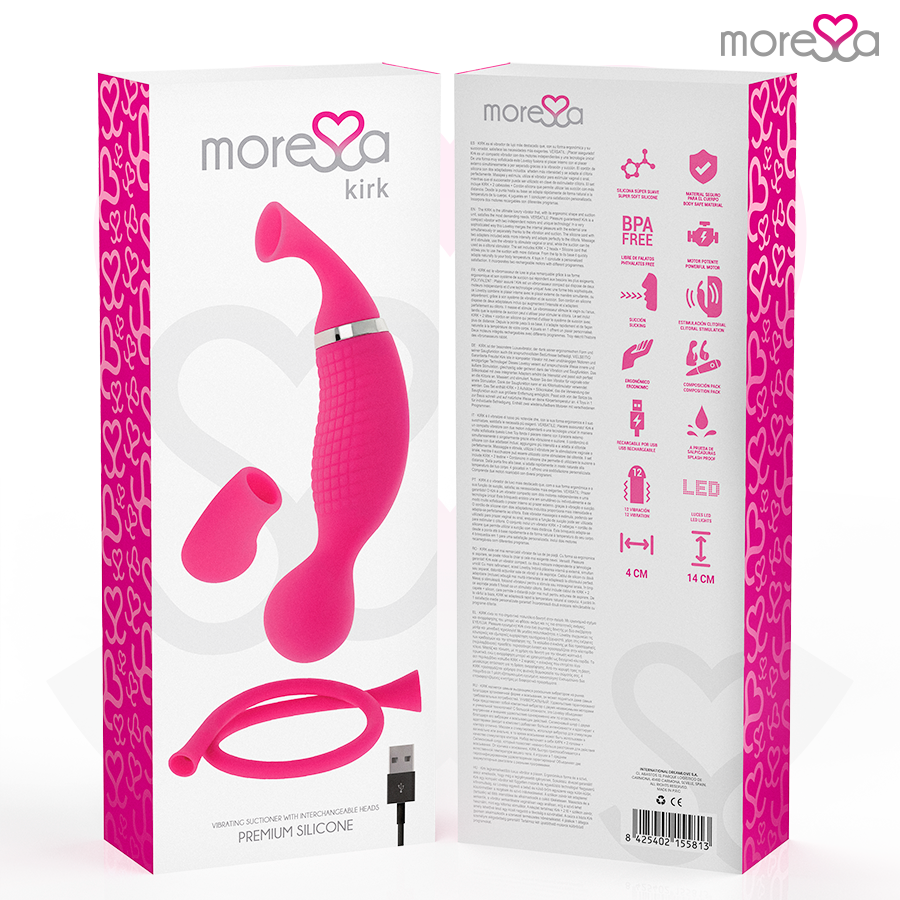 MORESSA - KIRK DUO SUCTION + MULTI-FUNCTION MASSAGER PREMIUM SILICONE RECHARGEABLE