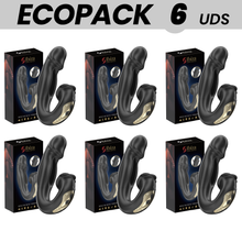 ECOPACKS 6 UDS - IBIZA ROSE VIBRADOR EFECTO OSCILANTE Y ESTIMULADOR CLÍTORIS