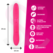 MORESSA - SOMER PREMIUM SILICONE PEARL-PLATED ROTATOR WITH POWERFUL VIBRATION