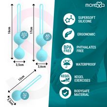 MORESSA - OSIAN SET Osian One; 51 Gr / Osian Two; 101 Gr / Osian Three 85 gr PREMIUM TURQUOISE SILICONE