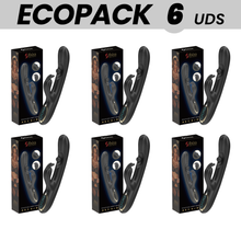 ECOPACKS 6 UDS - IBIZA POTENTE VIBRADOR RABBIT CON PERLA ROLLING MASAJEADORA