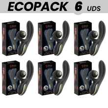 ECOPACKS 6 UDS - IBIZA VIBRADOR TWISTER CON ESTIMULADOR CURVE Y VIBRO-ROTACIÓN