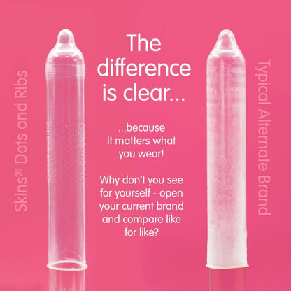 SKINS - DOTS & RIBS PRESERVATIVOS PREMIUM PACK 16