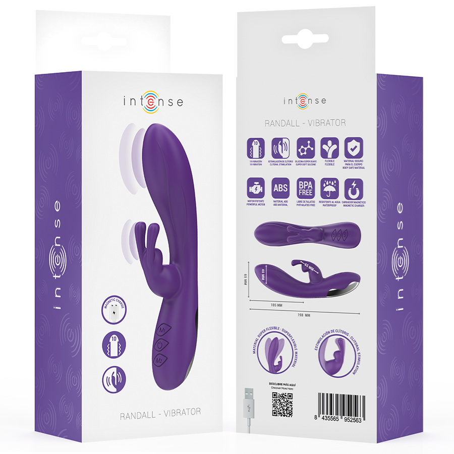 INTENSE - RANDALL VIBRADOR RABBIT 10 VIBRACIONES MORADO