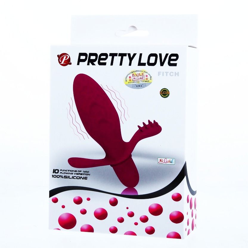 PRETTY LOVE Flirtation Fitch Vibrator – Stimolatore silenzioso con 10 funzioni di vibrazione