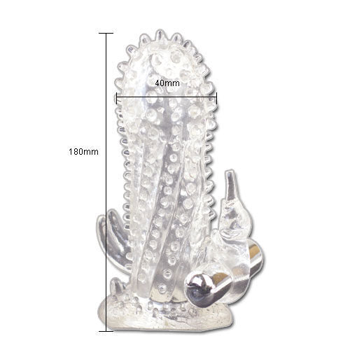 BAILE Brave Man Extensión Vibradora – Aumenta Placer Con Textura Suave y Diseño Ergonómico