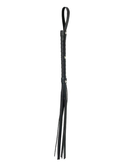 FETISH FANTASY LIMITED EDITION - BLACK LEATHER FLAPPING WHIP 