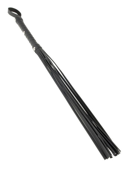 FETISH FANTASY LIMITED EDITION - BLACK LEATHER FLAPPING WHIP 