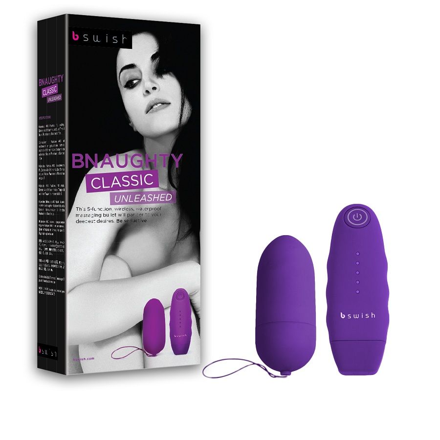 B SWISH Bnaughty Unleashed Classic Lilac – Vibratore discreto telecomandato per un piacere personalizzato