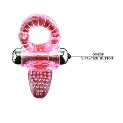 BAILE Sweet Abs Anello Vibrante Rosa – Design Ergonomico con Stimolatore per un Maggiore Piacere