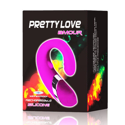 PRETTY LOVE Amour Prostata Y Punto G Lila – Estimulador Con 12 Funciones De Vibración Para Sensaciones Intensas