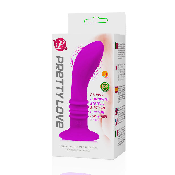 PRETTY LOVE Booty Passion Plug – Vibratore silenzioso con 10 modalità di stimolazione