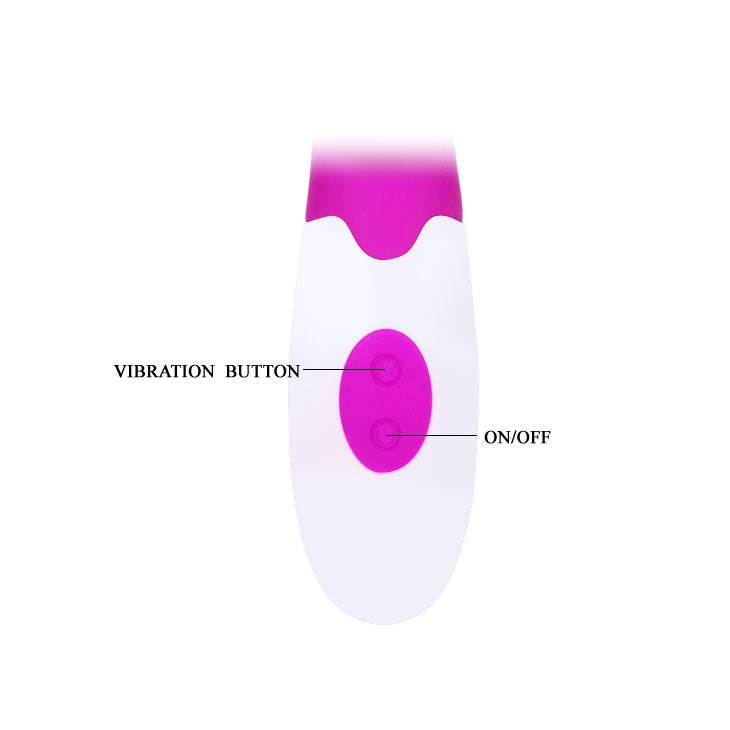 Vibratore Flirtation PRETTY LOVE Viola e Bianco – Stimolatore dal Design Elegante per Esperienze Indimenticabili