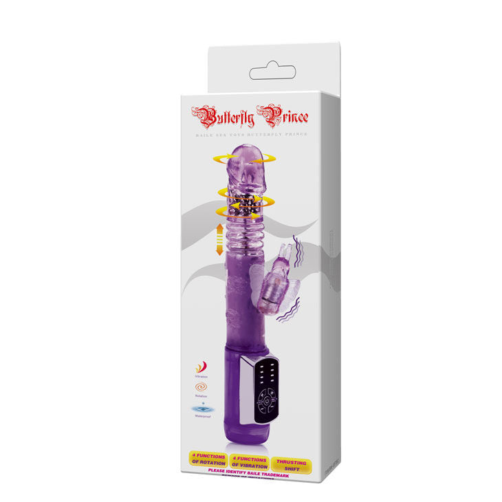 BAILE Rabbit Butterfly Prince – Vibrador Con Doble Rotación Y Sistema Automático De Elevación