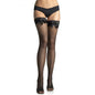 Comprar LEG AVENUE Medias De Rejilla Negra – Diseño Con Detalle De Encaje Y Lazo Para Estilo Elegante-Noxtic
