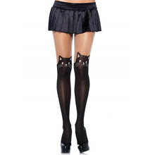 Comprar LEG AVENUE Pantys Opacos Con Dibujo De Gato – Talla Única Ajustable Para Comodidad Diaria-Noxtic